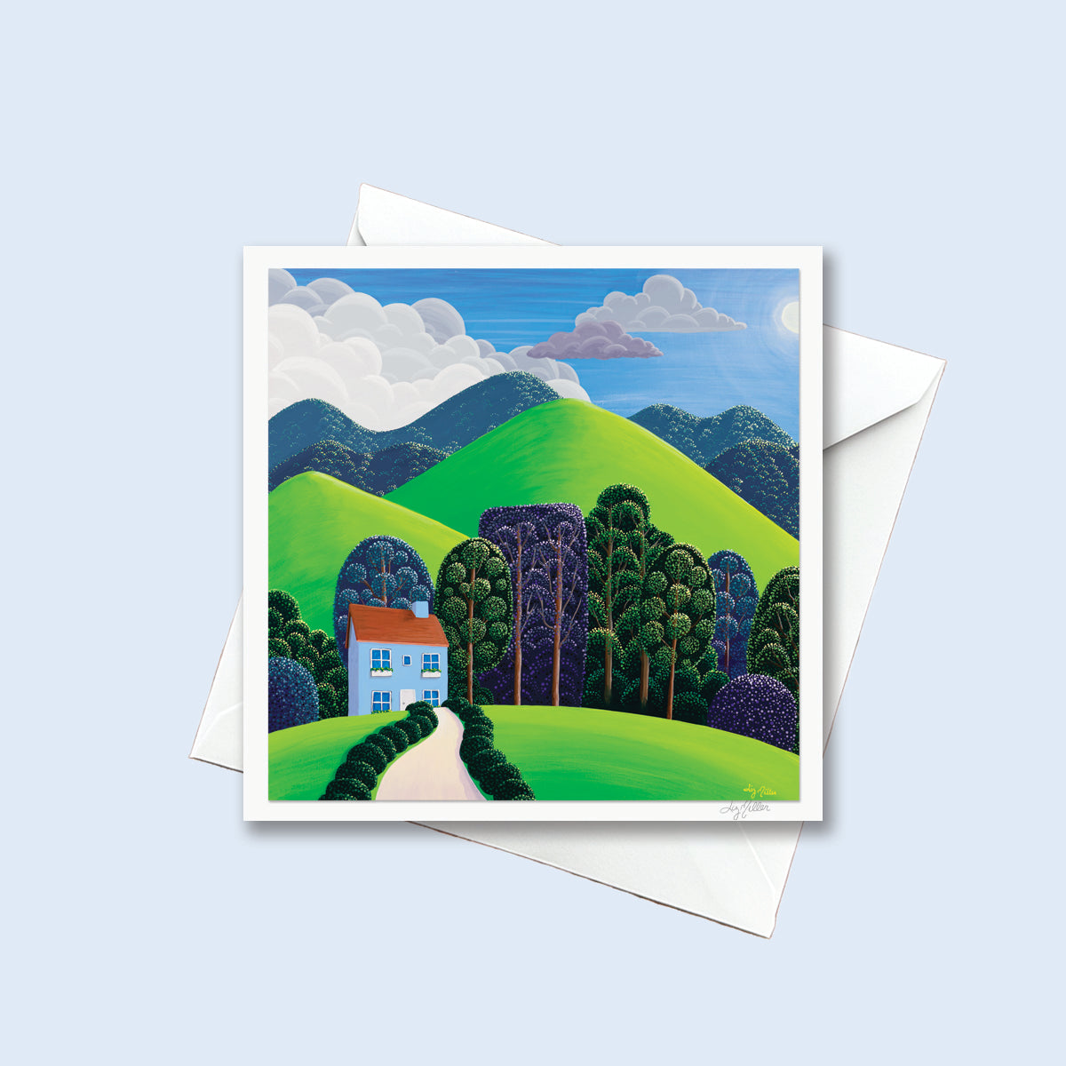 "Great Joy", Signed 5.5x5.5 Greeting Card