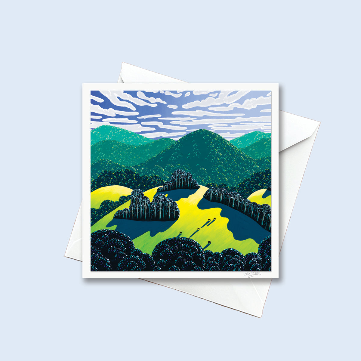 "A New Earth", Signed 5.5x5.5 Greeting Card