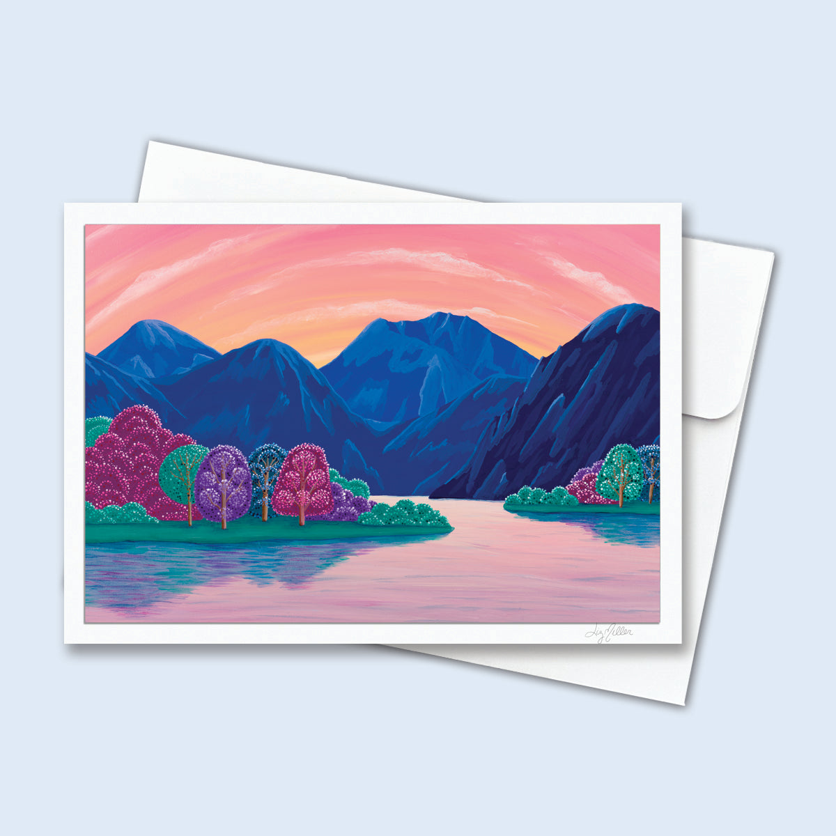 "Born of Water", Signed 5x7 Greeting Card