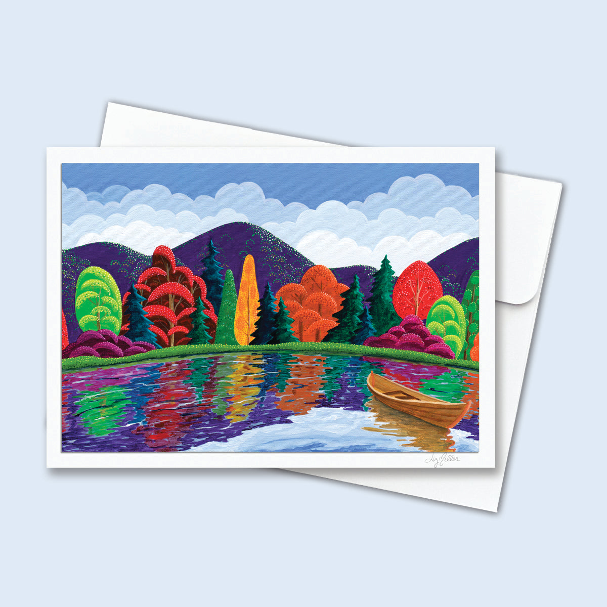 "Fall Splendor", Signed 5x7 Greeting Card