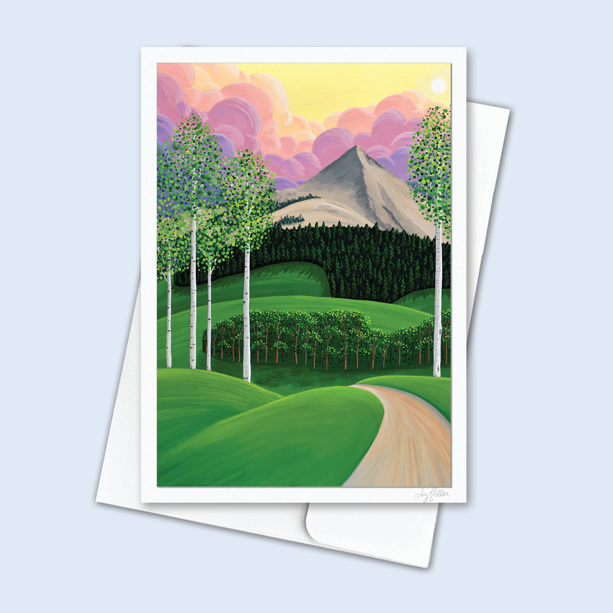 "Fix Your Gaze", Signed 5x7 Greeting Card