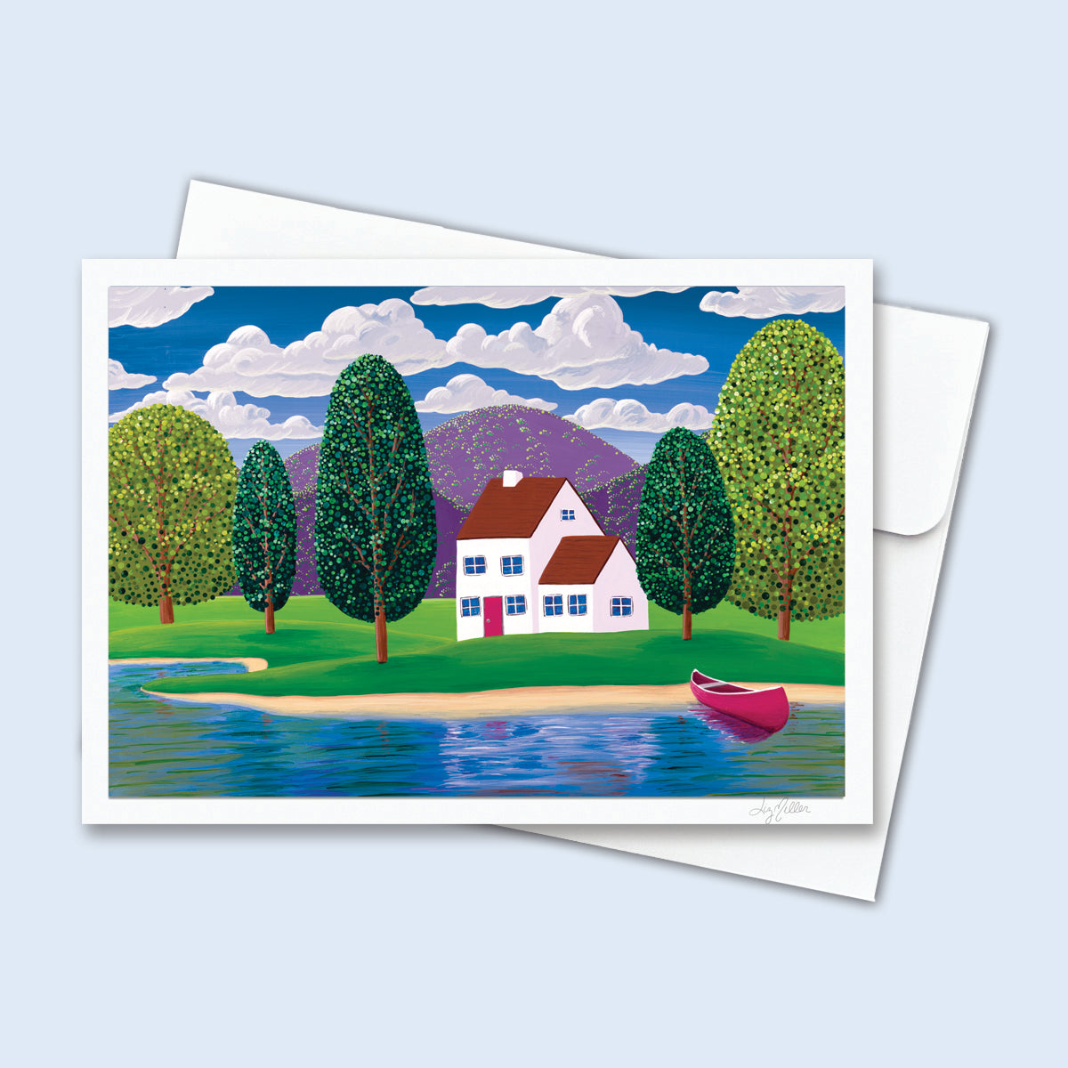 "Forever Peaceful", Signed 5x7 Greeting Card