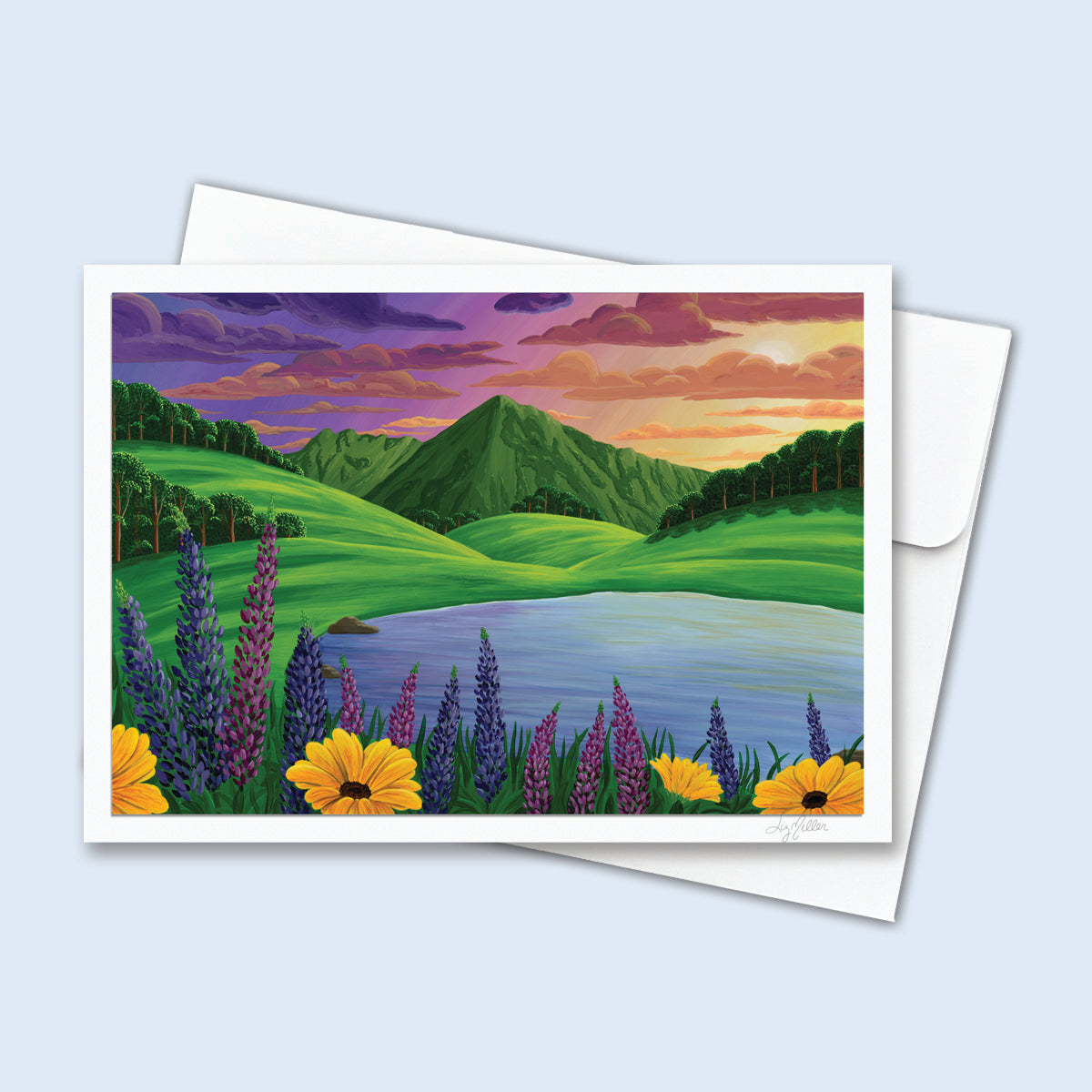 "Look at the Heavens", Signed 5x7 Greeting Card