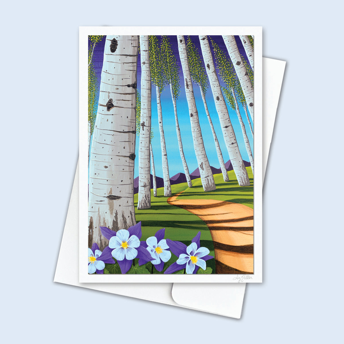 "My Pathway", Signed 5x7 Greeting Card