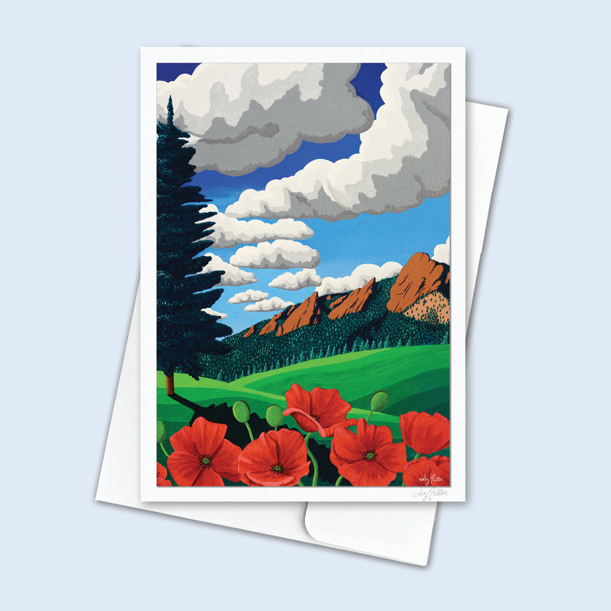 "My Rock", Signed 5x7 Greeting Card