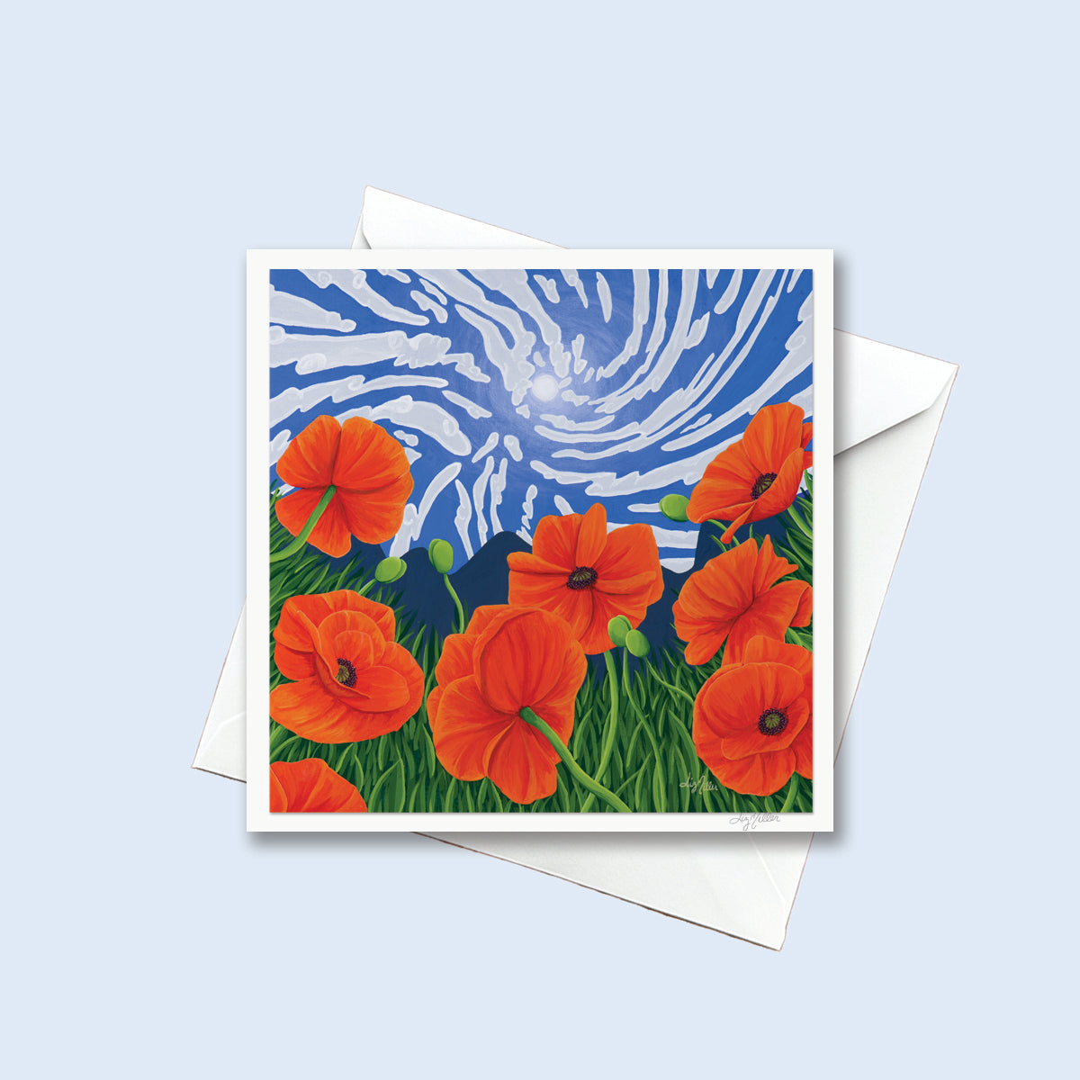 "Sing for Joy", Signed 5.5x5.5 Greeting Card