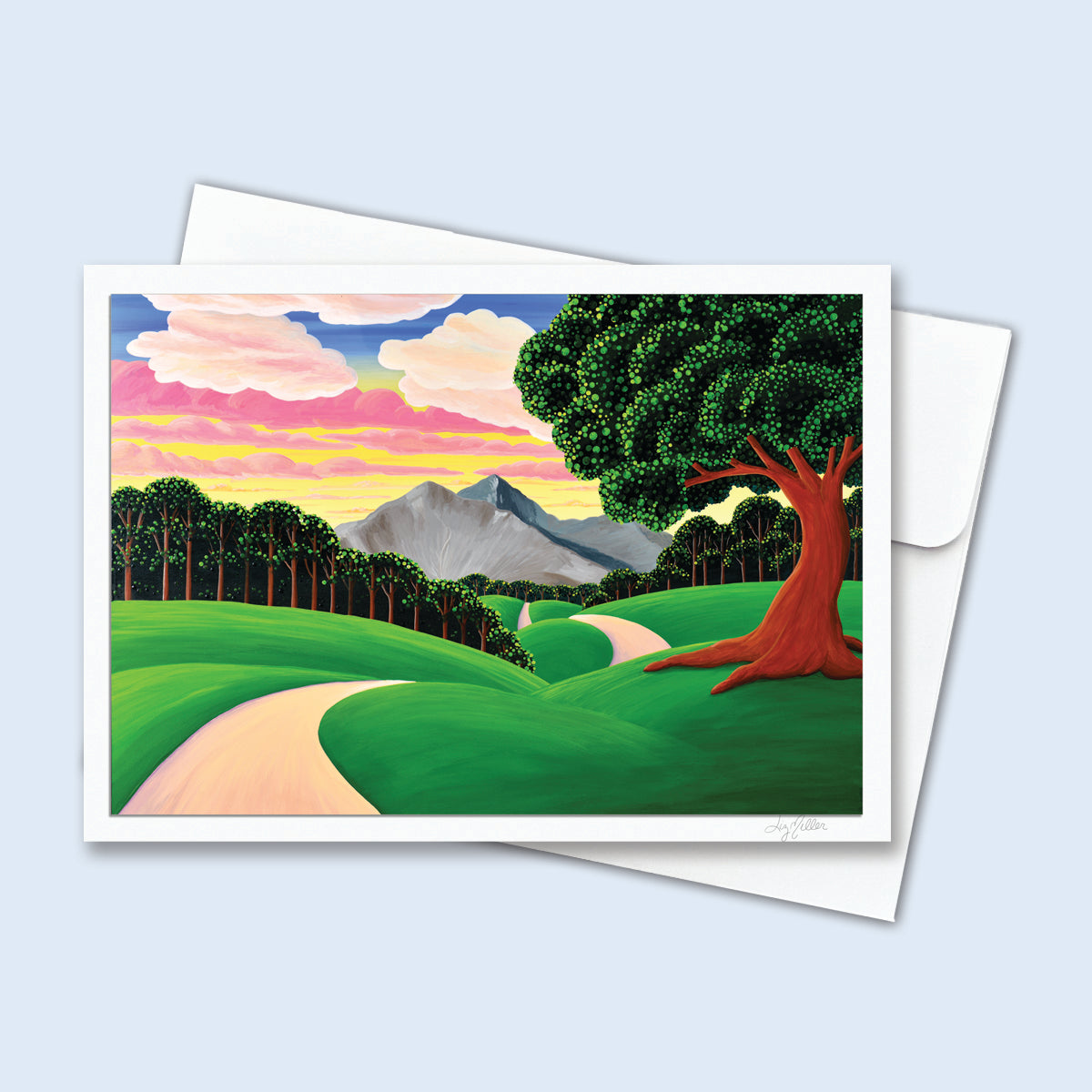 "The Pathway", Signed 5x7 Greeting Card