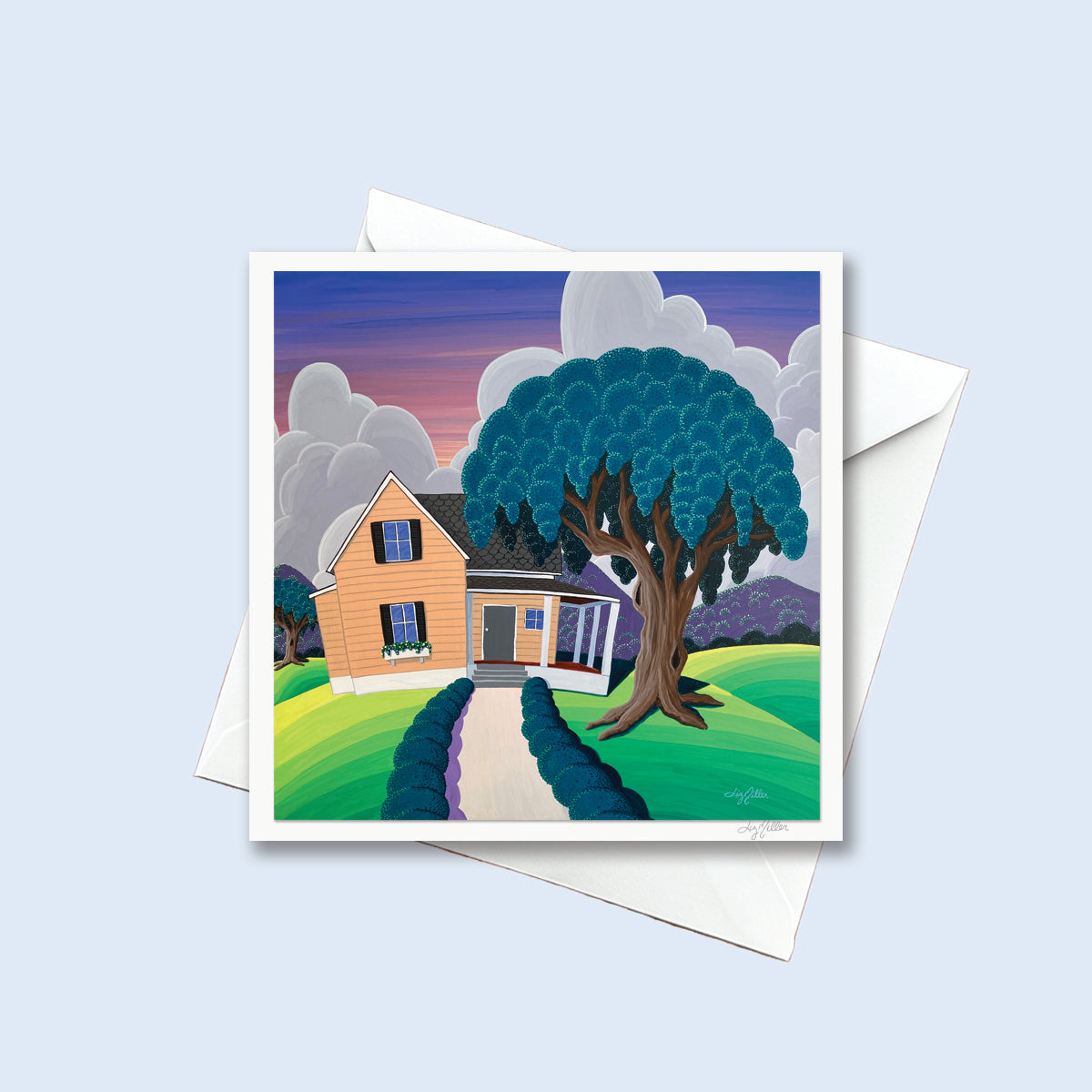"Wonderful Things", Signed 5.5x5.5 Greeting Card