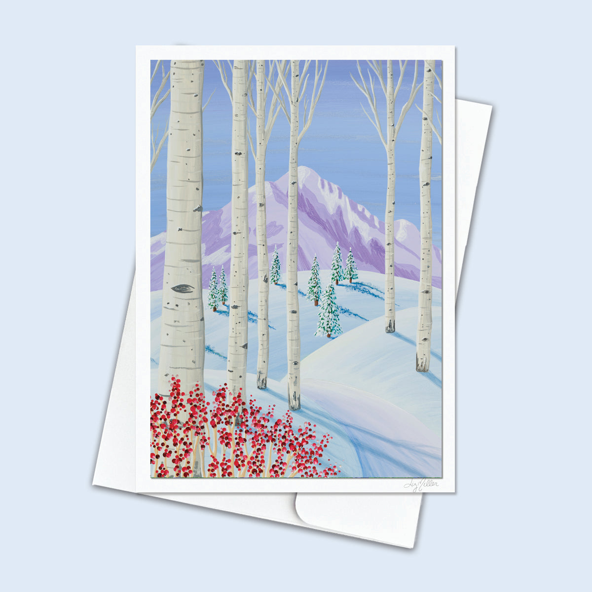 "Winter Wonderland", Signed 5x7 Greeting Card